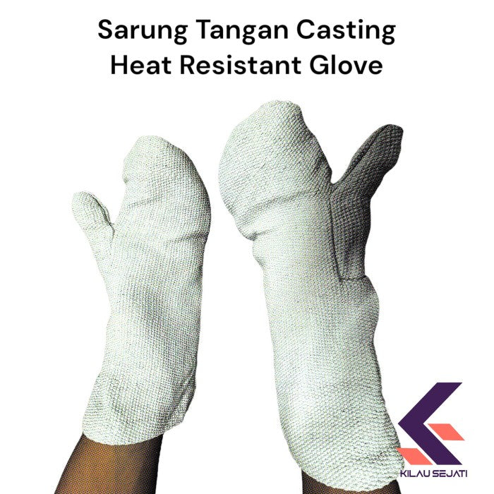 Sarung Tangan Tahan Panas 550°C untuk Casting & Lebur Logam
