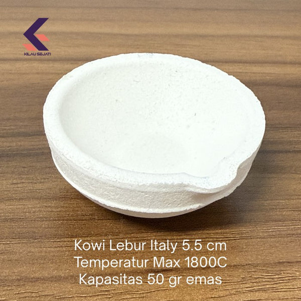 Kowi Lebur Emas Italy 5,5 cm Kapasitas 50 gr / Tahan 1800°C