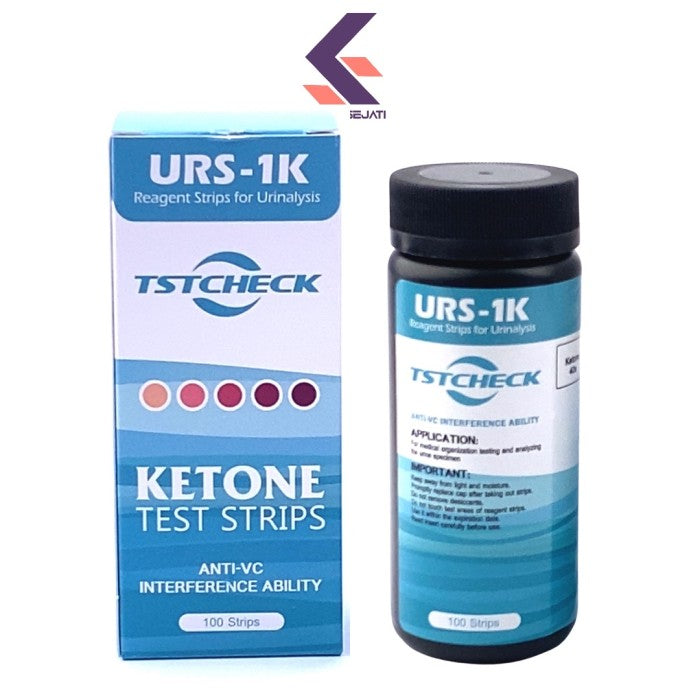 100 Strip URS-1K Urine Ketone Test Strips Alat Tes Keton Urin Keto