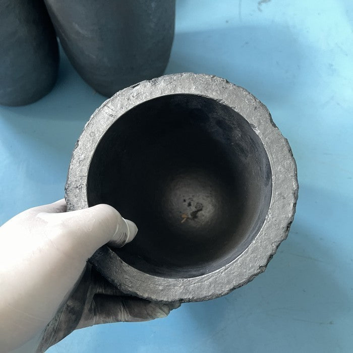 Silicon Carbide Grafit Crucible Tungku Peleburan Kuningan Tembaga 30Kg