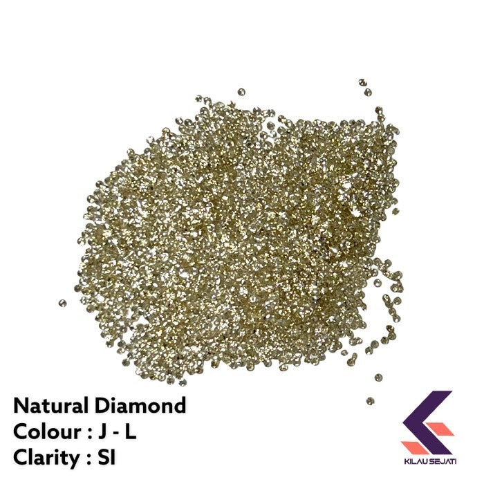 Berlian Tabur Asli 2,50 - 3,40 mm Full Cut SI1 / Melee Diamond