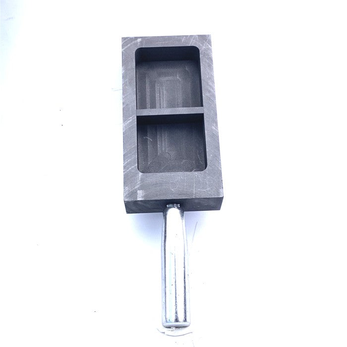 Cetakan Ingot Emas Grafit 2 kg dengan Handle & Pembatas