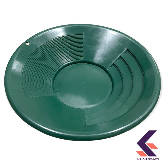 Dulang Emas Premium Heavy Duty 35 cm Dual Riffle / Gold Pan