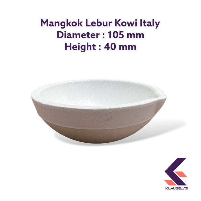 Mangkok Kowi Lebur Italy Baru Diameter 10.5 cm Tahan Suhu Hingga 1800C