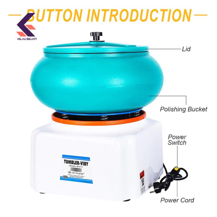 Mesin Poles Getar Vibratory Tumbler SP-P17 12 Liter