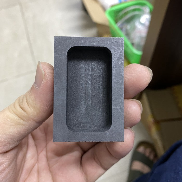 Cetakan Ingot Emas Grafit 150 gr High Purity / Singen Grafit