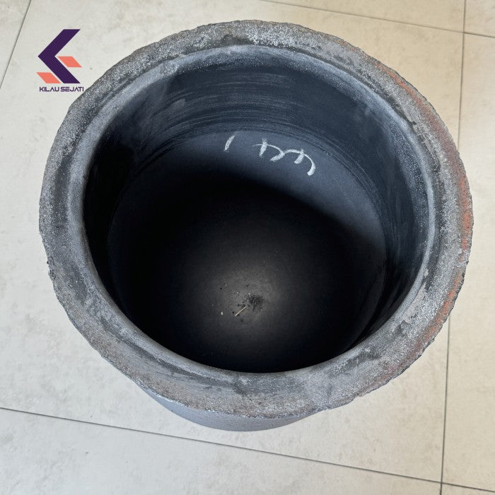 Isostatic Silicone Carbide Graphite Crucible Heavy Duty Tahan Temperatur Tinggi