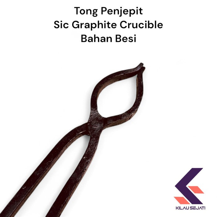Tang Penjepit Kowi SiC Graphite Bahan Besi / Crucible Tong