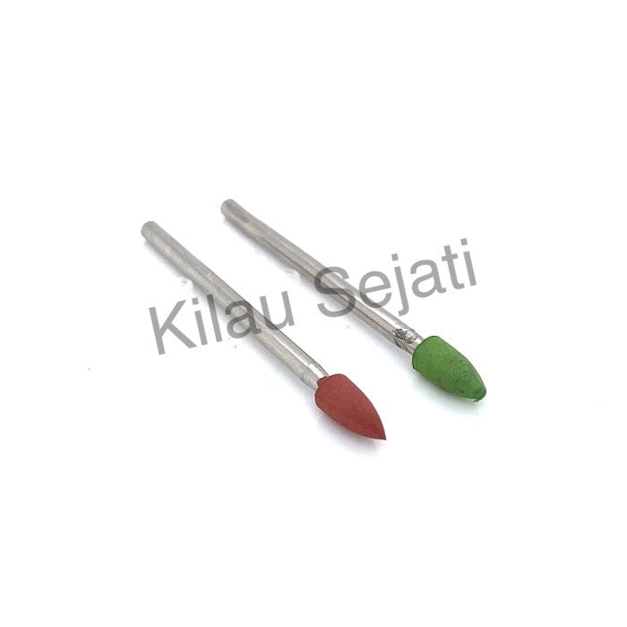 Silicone polishing bullet green / Polesan silicone peluru kecil hijau