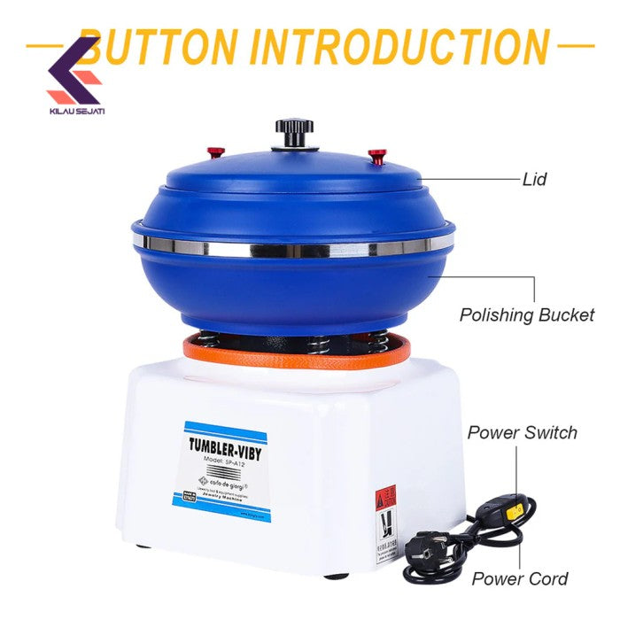 Mesin Poles Getar Vibratory Tumbler SP-A12 6,4 Liter