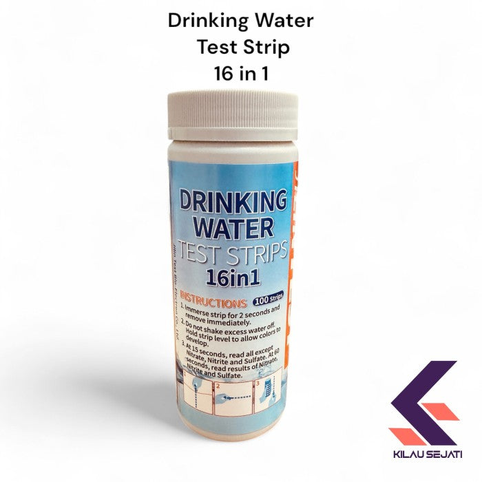 Isi 100 Strip Uji Air Minum 16 Parameter Drinking Water Test Strip 16 in 1