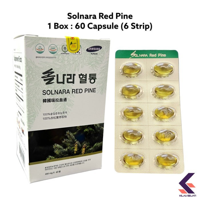 RED PINE JEOKSONG 1 STRIP ISI 10 CAPS ORIGINAL KOREA🇰🇷