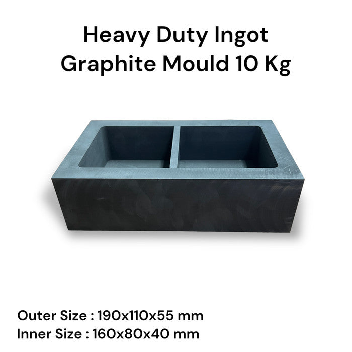 Singen grafit / Cetakan Ingot grafit high purity kapasitas 10 kg emas