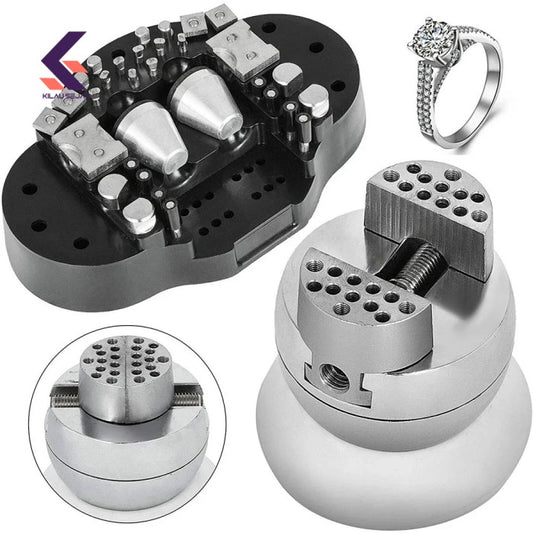 Full Set Bola Catok Perhiasan Profesional Ball Vise Jewelry Rngraving Block 360° Rotational Tool Set