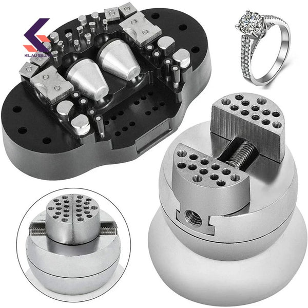 Bola Catok Perhiasan / Ball Vise Pasang Mata Full Set 360°