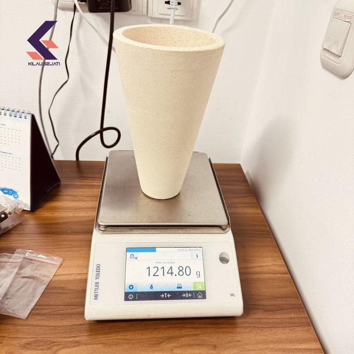 Fire Assay Crucible 85G 850 ml / Cawan Lebur Uji Emas