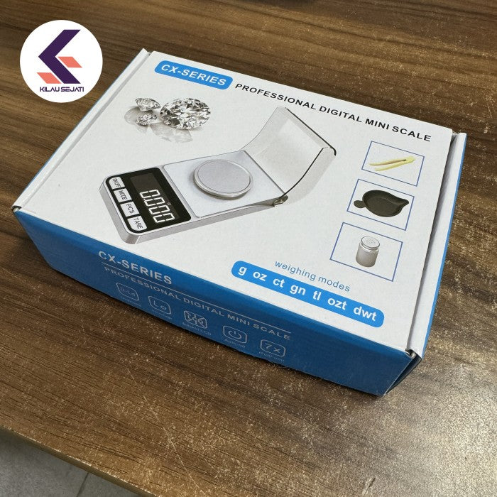 Timbangan Emas Digital Saku 100 gr x 0,001 gr + Anak Timbangan