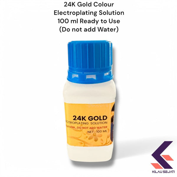 Larutan Sepuh Emas 24K & Rose Gold Siap Pakai 100 ml