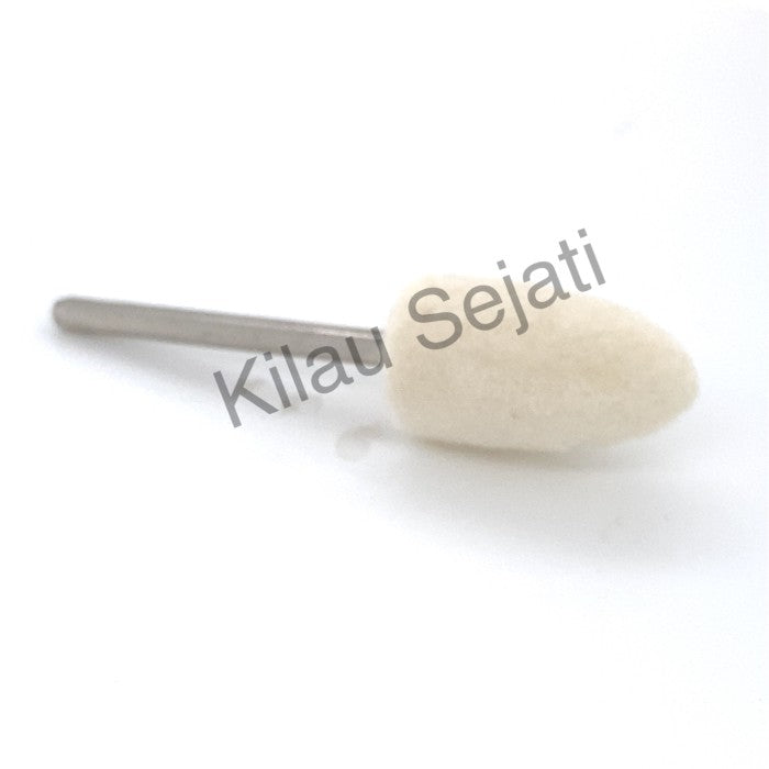 Mata bor bit poles sedang/ Special Felt Buff Wheel Medium 10x18 mm