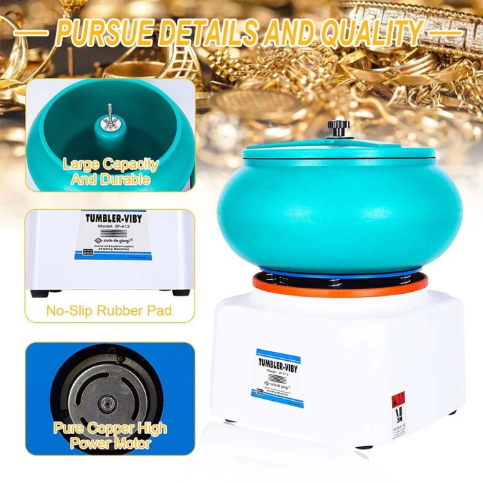 Mesin Poles Getar Vibratory Tumbler SP-P17 12 Liter