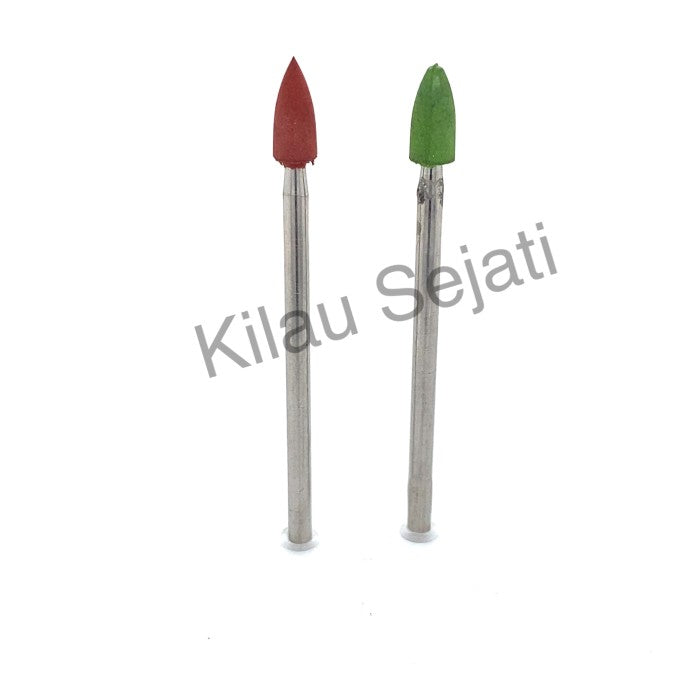 Silicone polishing bullet green / Polesan silicone peluru kecil hijau