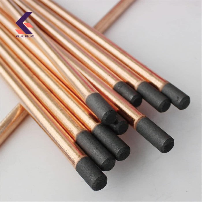 Copper Clad Gouging Graphite Carbon Rod Electrode 10 x 355 mm per btg