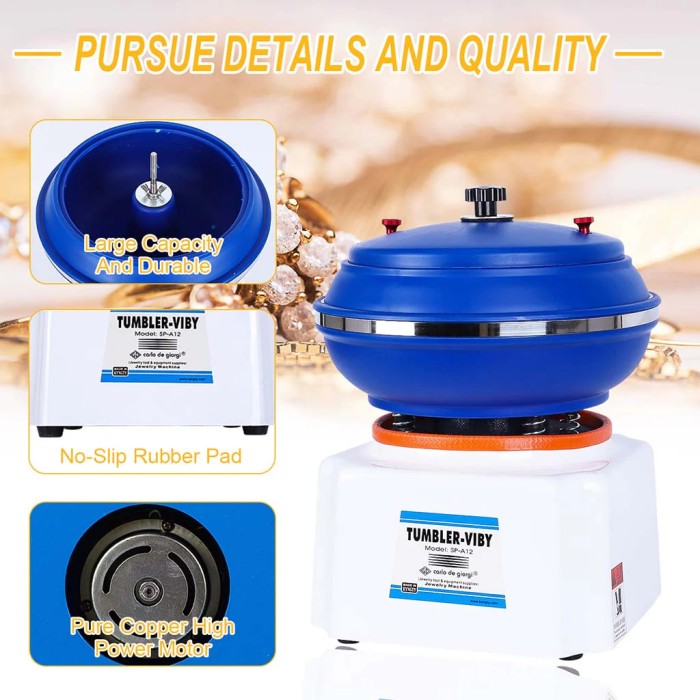 Mesin Poles Getar Vibratory Tumbler SP-A12 6,4 Liter