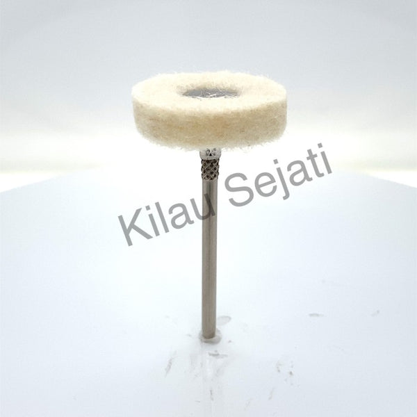 Polesan Piring Wol / Felt Wheel untuk Kilap Akhir Perhiasan