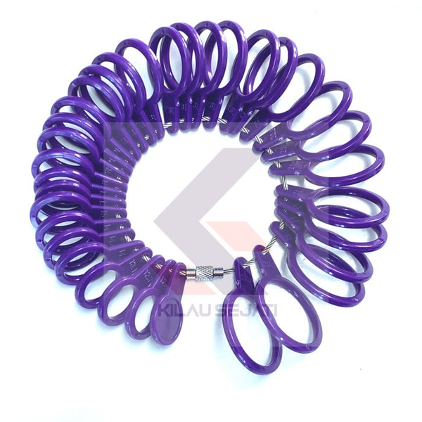 Ring Sizer Plastik Ukuran 1 - 33 / Alat Ukur Jari Cincin