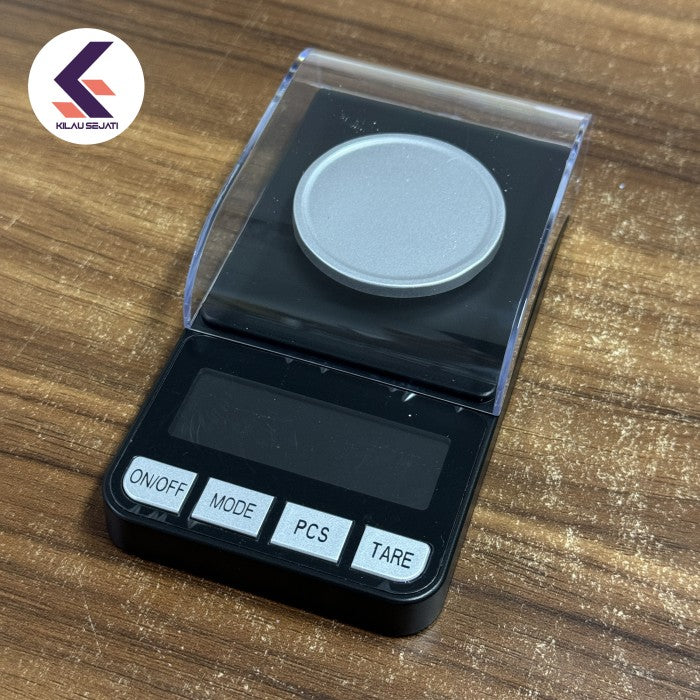 Timbangan Emas Digital Saku 100 gr x 0,001 gr + Anak Timbangan