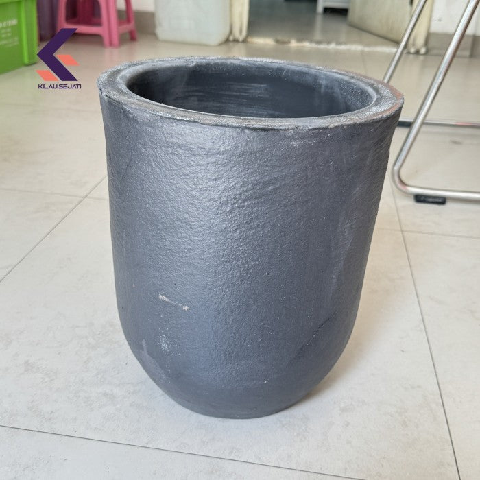 Isostatic Silicone Carbide Graphite Crucible Heavy Duty Tahan Temperatur Tinggi