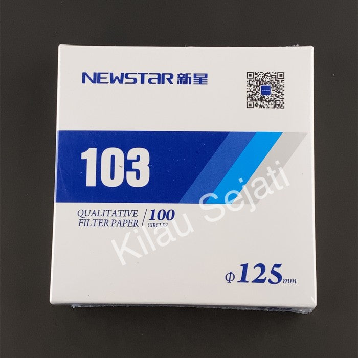Kertas Saring Newstar 103 Slow Speed 125 mm Isi 100
