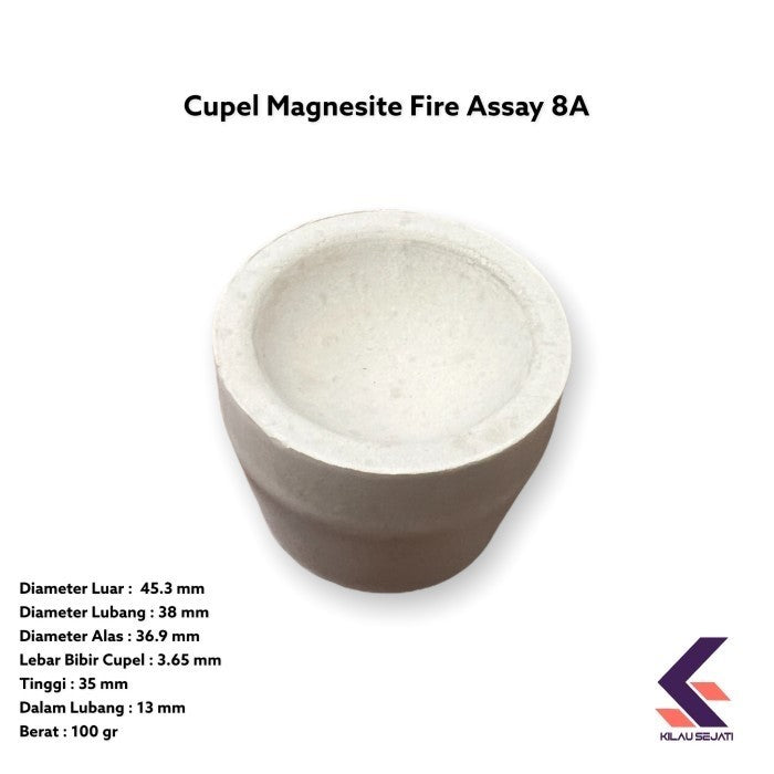 Magnesite Cupel Fire Assay 8A