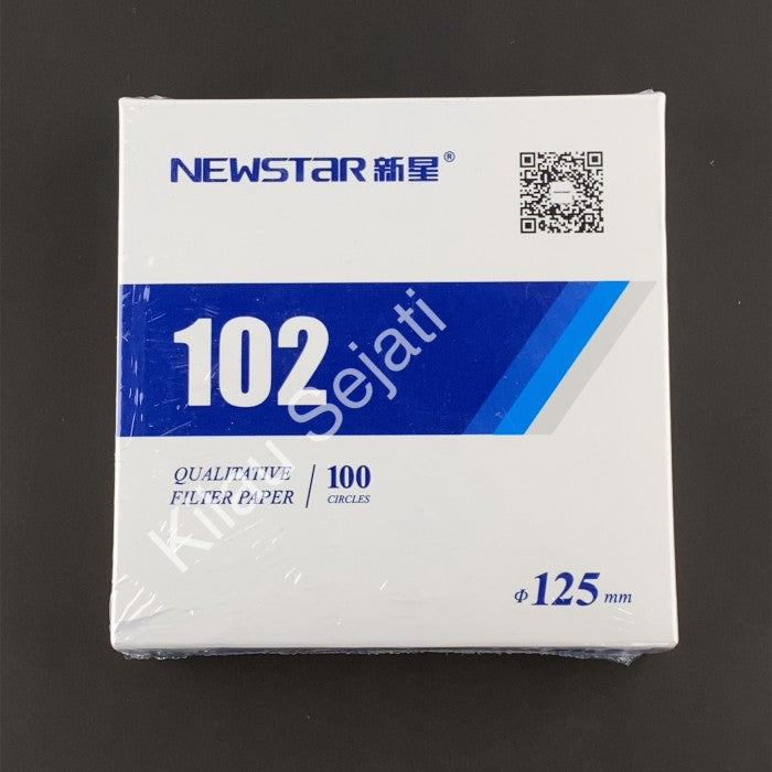 Kertas Saring Newstar 102 Medium Speed 125 mm Isi 100
