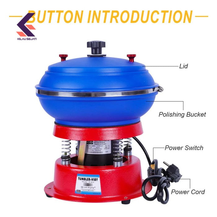 Mesin Poles Getar Vibratory Tumbler SP-B-10 3 Liter