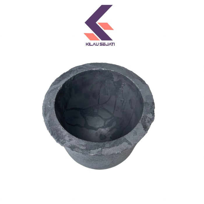 Isostatic SiC Graphite Crucible Tungku Lebur Tembaga Kuningan 20 kg