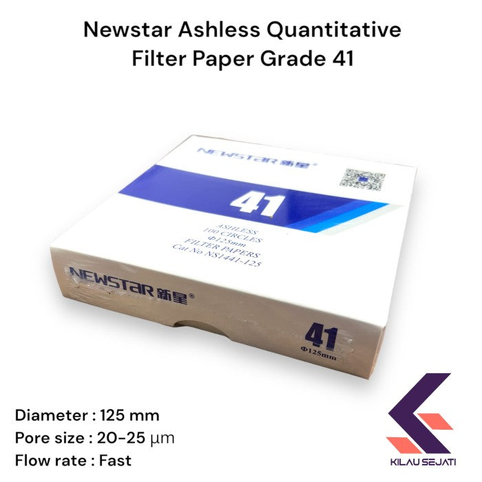 Newstar Grade 41 Ashless Filter Paper Equivalent Whatman Grade 41