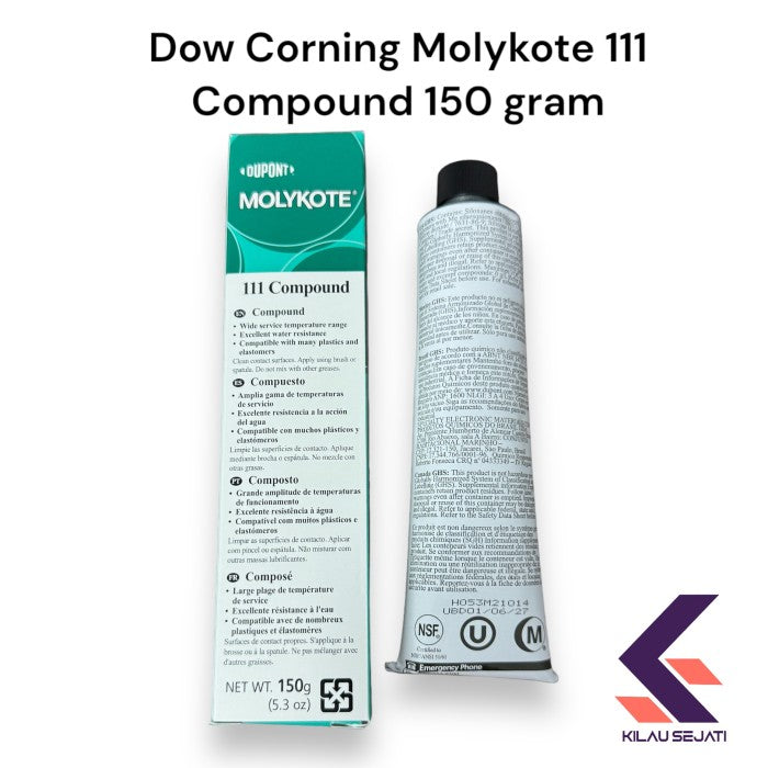 Dow Corning Molykote 111 Silicone Grease 150 gr Made in USA