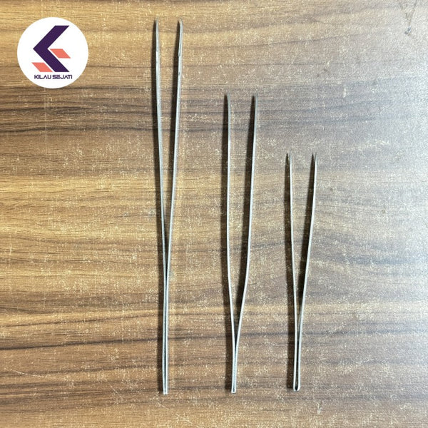 Pinset Presisi Stainless untuk Perhiasan 15, 20, 25 cm