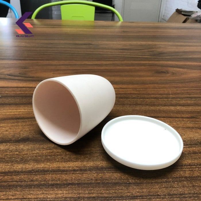 Krus Alumina 250 ml High Purity 99% / Alumina Crucible 1800°C