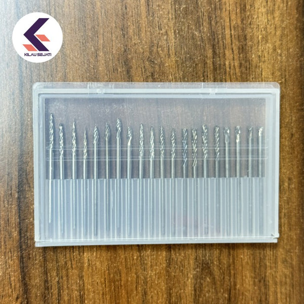 Mata Bor Ukir Carbide / Rotary File Shank 2,35 mm Isi 20 Pcs