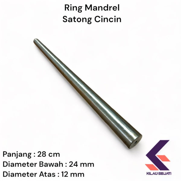 Satong Cincin / Luju Cincin Ring Mandrel High Rigidity 28 cm