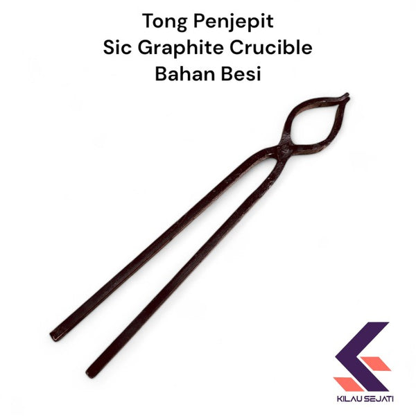 Tang Penjepit Kowi SiC Graphite Bahan Besi / Crucible Tong