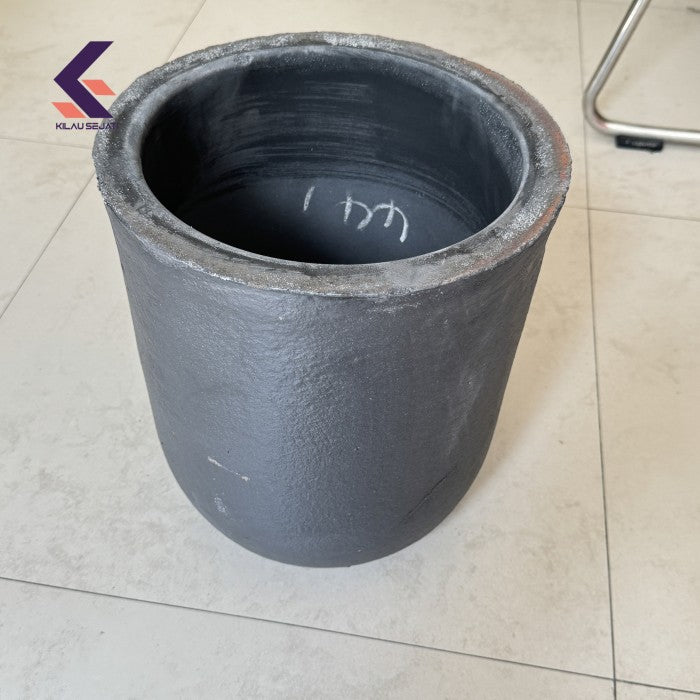 Isostatic Silicone Carbide Graphite Crucible Heavy Duty Tahan Temperatur Tinggi