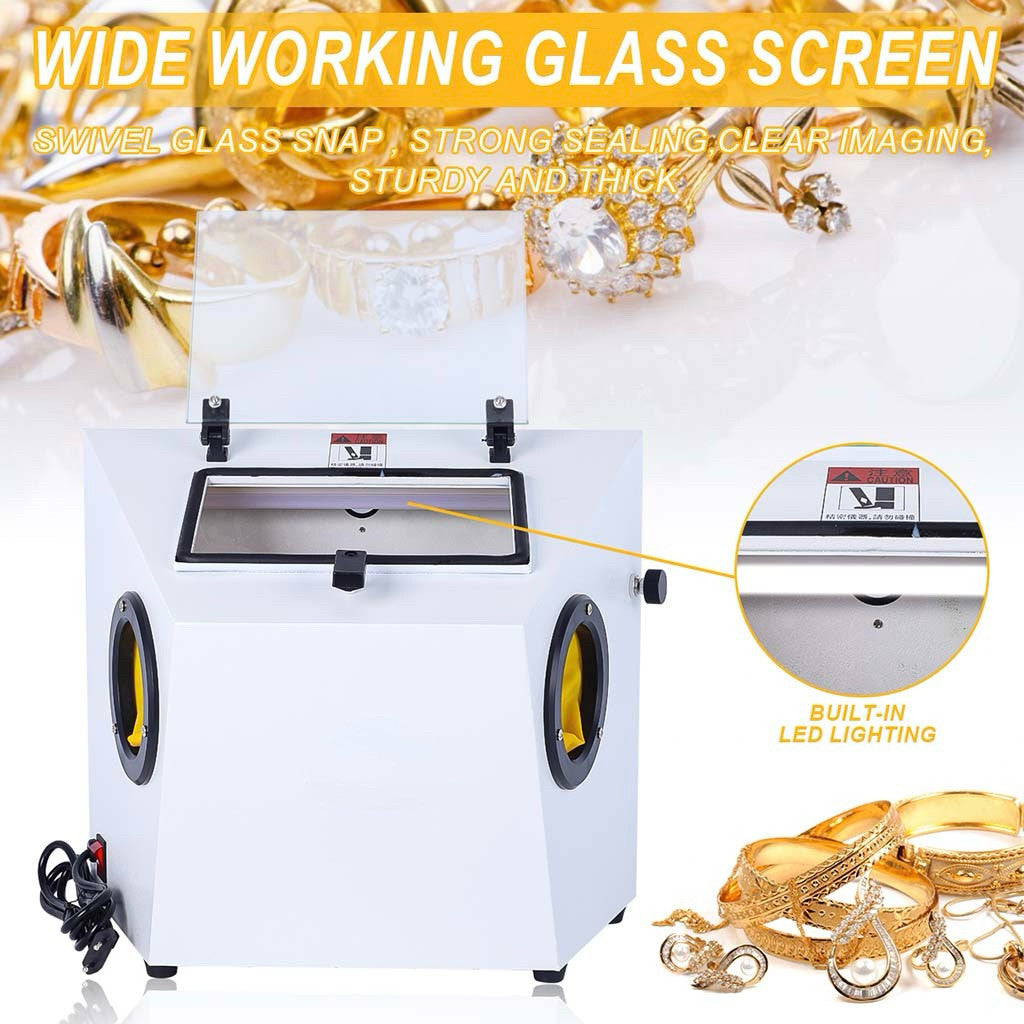Mesin Sandblaster Perhiasan PS-B Universal Jewelry Sandblasting Machine Dry Type
