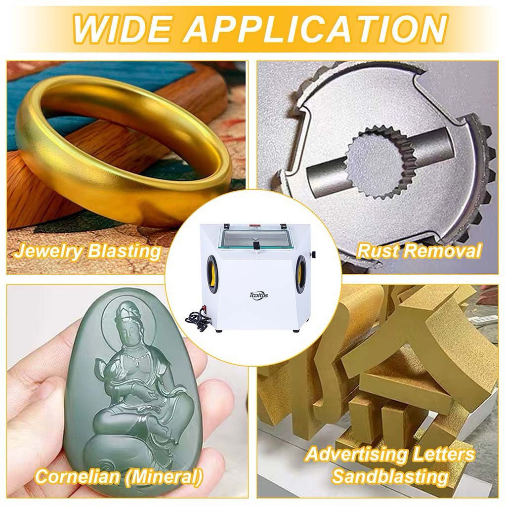 Mesin Sandblaster Perhiasan PS-B Universal Jewelry Sandblasting Machine Dry Type