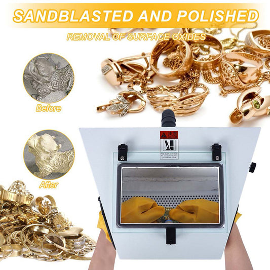 Mesin Sandblaster Perhiasan PS-B Universal Jewelry Sandblasting Machine Dry Type